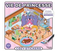 Cozy stickers Disney - Vie de princesse - María Cebrián Hidalgo - Hachette Heroes - broché - Livre-jeu