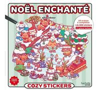 Cozy stickers - Noël enchanté - EllieVSbear - Hachette Heroes - broché - Livre-jeu