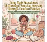 Cozy Style Chronicles: A Nostalgic Coloring Journey Through Timeless Fashion: Relaxing and Easy Coloring Book Featuring Charming Outfits from Vintage to Modern Cozy Looks