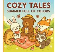 Cozy Tales - Summer full of colors: 50 Relaxing Summer Designs for Adults to Color-Promoting Mindfulness, Creativity, and Inner Peace