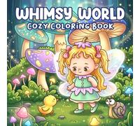 Cozy Whimsy World Coloring Book: Magical Fantasy Coloring Pages Featuring Cute Fairies, Forest Friends, and Enchanted Nature Scenes for Adults and Teens to Relax