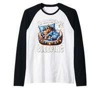 Cozy Winter Sleep Wiener Dog for Women Men with Dachshund Manche Raglan