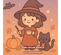 Cozy Witch Nights - A Kawaii Halloween Coloring Adventure