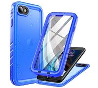 Cozycase Coque pour iPhone SE 2022/2020 8 7 SE2 SE3 Étanche Antichoc - 360 Degré Militaire Rigide Intégrale Case/Bumper/Housse【IP68 Waterproof/Imperméable】 Etui Anti Choc Eau avec Protection Camera