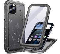 Cozycase Coque Top Antichoc Étanche 360 Integrale pour iPhone 12 Pro Max | Incassable Protection Militaire Anti Choc Shock-Proof Solide Renforcée Eau Résistante Chantier Waterproof Double Case, Noir