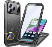 Cozycase Coque Top Antichoc Étanche 360 Integrale pour iPhone 17 Pro/18 Pro | Incassable Protection Militaire Anti Choc Shock-Proof Solide Renforcée Eau Résistante Chantier Waterproof Double Case, Noir