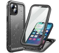 Cozycase Coque Top Antichoc IP68 Étanche 360 Integrale pour iPhone 13 Mini | Incassable Protection Militaire Anti Choc Shock-Proof Solide Renforcée Eau Résistante Chantier Waterproof Double Case, Noir