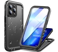 Cozycase Coque Top Antichoc IP68 Étanche 360 Integrale pour iPhone 13 Pro | Incassable Protection Militaire Anti Choc Shock-Proof Solide Renforcée Eau Résistante Chantier Waterproof Double Case, Noir