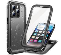 Cozycase Coque Top Antichoc IP68 Étanche 360 Integrale pour iPhone 14 Pro | Incassable Protection Militaire Anti Choc Shock-Proof Solide Renforcée Eau Résistante Chantier Waterproof Double Case, Noir