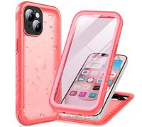 Cozycase Coque Top Antichoc IP68 Étanche 360 Integrale pour iPhone 15 Plus | Incassable Protection Militaire Anti Choc Shock-Proof Solide Renforcée Eau Résistante Chantier Waterproof Double Case, Rose