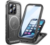Cozycase Coque Top Antichoc IP68 Étanche 360 Integrale pour iPhone 15 Pro | Magnétique Pour Magsafe, Incassable Protection Militaire Anti Choc Shock-Proof Solide Eau Chantier Waterproof Double Case
