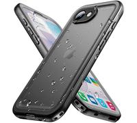 Cozycase Coque Top Antichoc IP68 Etanche pour iPhone SE 2022 2020 8 7 Militaire 360 Intégrale Anti Choc Shock Proof Eau Protection Incassable Double Chantier Waterproof Full Case pour iPhone SE, Noir