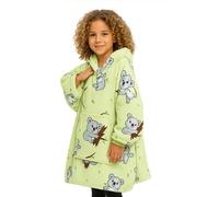 Cozydrew Couverture à Manches et Capuche pour Enfants, Sweat Enfant Capuche Surdimensionné - Pyjama Fille Hiver Peluche Sweat Couverture Polaire Sherpa (Koala)