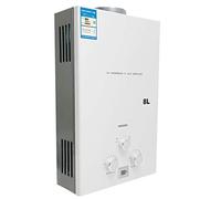 Cozyel 8L Chauffe Eau LPG, 16 KW Chaudière Inox Instantané à Gaz Propane Appareil Réchauffeur Extérieur pour Maison Voyage Caravane Bateau Camping Voiture