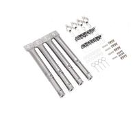 Cozyel Lot de 4 brûleurs universels de rechange en acier inoxydable pour barbecue à gaz Landmann, Enders, Tepro, Taino, Charbroil, Campingaz, Mr Gardener, Napoléon, 30 cm à 45 cm