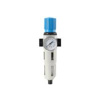 Cozyel Réducteur de pression d'air comprimé 1/2" - Séparateur d'eau - Unité d'entretien - Avec manomètre - Séparateur d'huile - Régulateur de pression - Accessoire pour compresseur - 16 bar - Filtre