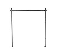 Cozyel Tringle à Rideau pour Cadre de séparation de pièce, 110-300cm (H) et 70-175cm (L), réglable en flexibilité, cloison de séparation de pièce, Aucun perçage requis, pour Chambre ou Bureau (Noir)