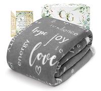 CozyGem Couverture Get Well Soon, Cadeau de condoléances inspirant pour Homme et Femme - Gris