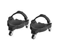 Cozyhoma Genouillères à roulettes, genouillères flexibles avec roulettes pour jardin, chantier de construction (2 pièces)