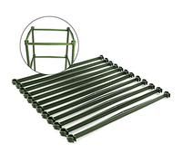 Cozyhoma Lot de 36 bras d'ancrage en plastique pour cage à tomates, 30 cm, vert, style moderne