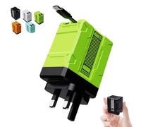 Cozyhubz Charger, 2025 New 2-in-1 Compatible Fast Charger 120w,Retractable Scalable Super Fast Charger Module, for Phone, Tablet, Laptops (Green)