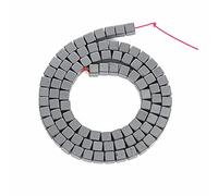 Cozylkx 4mm 94 pièces Cube Naturel Perles d'hématite Noire, Perles en Vrac en Pierre d'hématite Naturelle pour la Fabrication de Bijoux Bracelet Collier Accessoires