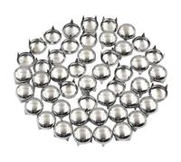 Cozylkx Clous à Dôme Rond De 12mm, 100 Pièces, Rivets à Griffes en Métal, Points De Tête De Champignon, Punk Rock, Rivets à Pointes pour Bricolage De Chaussures/Sacs/Ceinture/Artisanat du Cuir