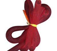 Cozylkx Cordon De Tube en Maille De 10 Yards De 8mm, pour Artisanat, Matériau De Liaison De Tube en Maille Flexible pour CRIN Tubulaire, Couronne, Décoration De Cadeau