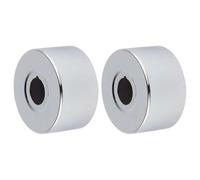 Cozylkx Lot De 2 Cache-Robinet Muraux en Acier Inoxydable, Rosace Décorative pour Tuyau d'eau, Collier De Valve Rond pour Robinetterie De Douche, ID 21mm/OD 66mm