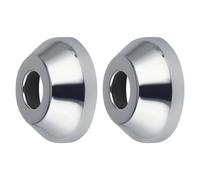 Cozylkx Lot De 2 Cache-Robinet Muraux en Acier Inoxydable, Rosace Décorative pour Tuyau d'eau, Collier De Valve Rond pour Robinetterie De Douche, ID 26mm/OD 78mm