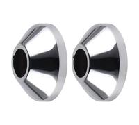 Cozylkx Lot De 2 Cache-Robinet Muraux en Acier Inoxydable, Rosace Décorative pour Tuyau d'eau, Collier De Valve Rond pour Robinetterie De Douche, ID 25mm/OD 69mm