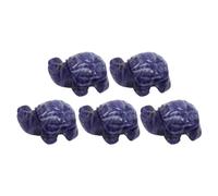 Cozylkx Mini Statue De Tortue en Cristal De Guérison, Pierre De Quartz, Tortue De Poche, Figurines De Pierres Précieuses Sculptées, Ornements d'animaux Feng Shui, Aquarium, Décoration D'intérieur