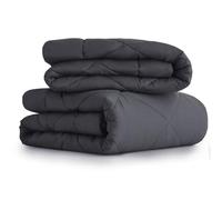 CozyLux Couette 4 Saisons 135x200 cm - 3 en 1（150g/m²+ 300g/m²= 450g/m²）, Couette Été Légère + Couette Mi-Saison = Couette Tempérée Chaud Hiver avec Boutons Pression, 135x200cm Gris