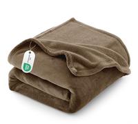 CozyLux Plaid Couverture Polaire 220x240 cm Camel
