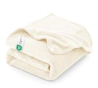 CozyLux Plaid Couverture Polaire 220x240 cm Crème