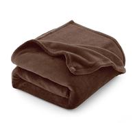 CozyLux Plaid Polaire Couverture Flanelle 220x240 cm, Couverture lit 2 Personnes 240x220 cm,Grande Taille Jeté de Canapé, Couverture Chaude et Douce en Peluche, 220 x 240 cm Brun