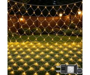 Cozymeow Filet Lumineux Extérieur 3x2M 200 LED Guirlande Lumineuse Plafond | 8 Modes, Prise, Minuterie, Étanche, Noël Lumiere Exterieur Terrasse Jardin Balcon Décoration Mariage Buisson, Blanc Chaud