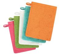 COZYMIRE 5 x Gants de Toilette en Frotte 100% Coton-15x21 cm-O | Doux Serviette Visage Réutilisable, Idéal pour Bebe et Enfant, Le Bain, Démaquillage Le Soin Quotidien et Les Invités