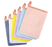 COZYMIRE Gant de Toilette Microfibre Coton pour Bebe et Enfant - Gants de Toilette Microfibre Serviette Visage Réutilisable 6 Pièces-011
