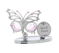 Cozyone Crystocraft Souvenir Cadeau Ornement Plaque Papillon Ami Spécial avec Éléments en Cristal Swarvoski