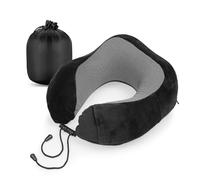 Cozyor Coussin de Nuque Petit et Compact avec Mousse à mémoire de Forme, Fermeture réglable et Sac Pratique, Coussin de Nuque Confortable pour Avion et Voyage