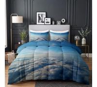 CozyRest Parure de lit Couette pour Enfants- Mer de Nuages Ciel Soleil Couette sans Housse 240x260 cm - 4 Saisons Reversible, Doux Confortable Couette pour Allergiques