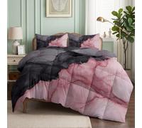 CozyRest Parure de lit Couette pour Enfants- Mode Texture marbre Couette sans Housse 140x200 cm - 4 Saisons Reversible, Doux Confortable Couette pour Allergiques