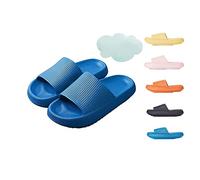 Cozyslides Cloud Sliders Original, Chaussons Cozyslides Original Super Doux, Thick Sole Non Slip Shower Pillow Slippers (36/37 EU, Blue)
