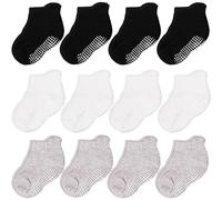 CozyWay Chaussettes antidérapantes pour bébé Chaussettes pour tout-petits avec poignées à la cheville pour nourrissons Enfants Petites filles Garçons 0-6 mois