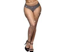 CozyWow Femme Collants Taille Élastique - Taille Haute Collants en résille de pêche Avec jarretière Cuisse Bas hauts pour