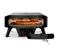 cozze® 17" Four a Pizza Gaz Pierre Rotative Édition Noire Ø43 cm │Four à Pizza Extérieur 600°C - Cuisson en 2 minutes