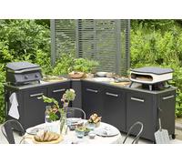 Cozze Cuisine extérieure en acier et inox : 2 meubles 180 cm + 120 cm + angle - COZZE-KIT-8