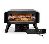 Cozze Four à pizza à gaz édition noire avec pierre rotative Ø 34,5 cm - 600 °C, pizza en 2 minutes