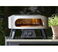 Cozze® 13" Four à Pizza CLASSIC | Gaz 30 mbar | Pierre en cordiérite incluse | Allumage automatique | Thermomètre intégré | Acier inoxydable | Cuisson rapide 2 min, Noir